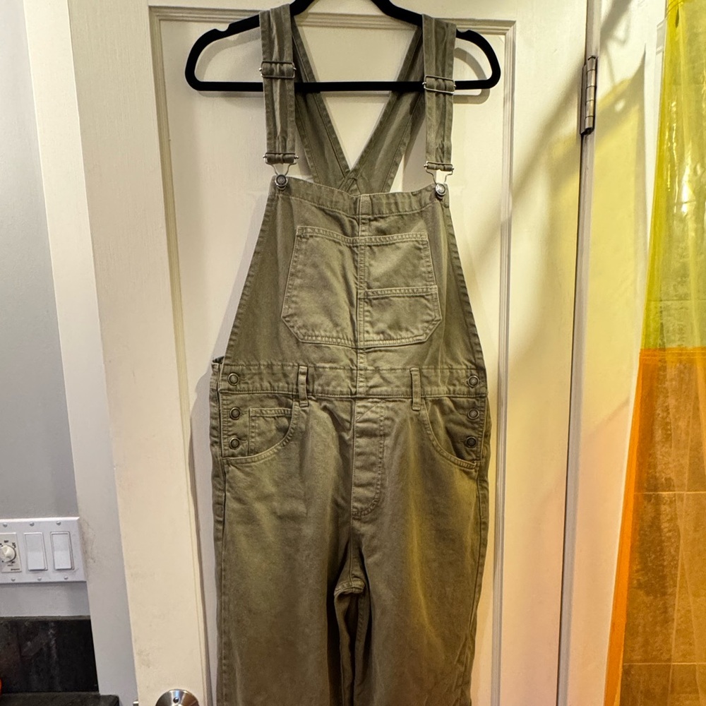 Free People Ziggy Overall in green/khaki